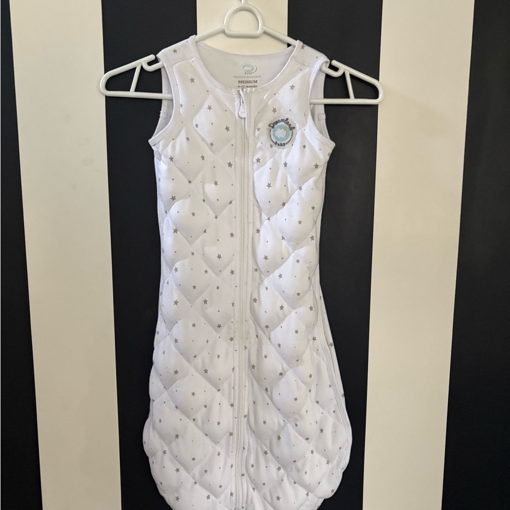 Dreamland Baby White Starry Medium 6-12 Months Sleep Sack